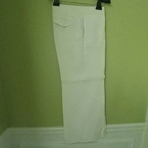 White linen pants